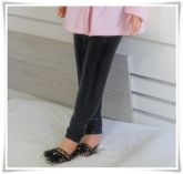 Legging Infantil De Cirrê Brilhante Preto