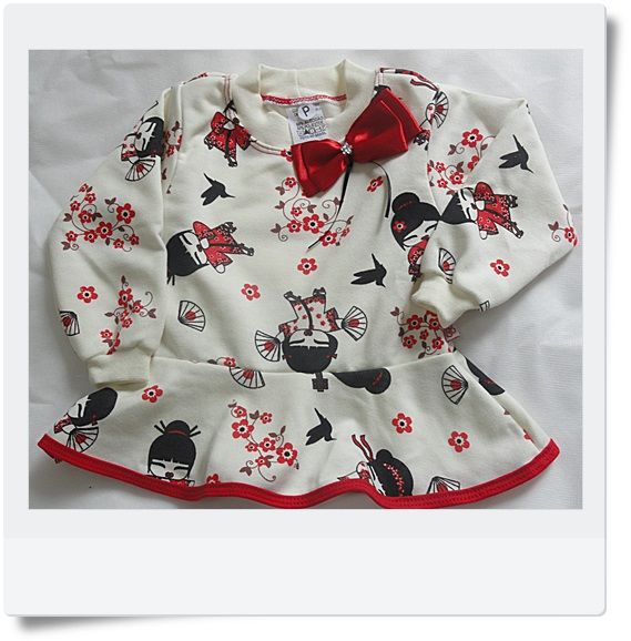 Conjunto Japonesa para Bebê com Calça Legging